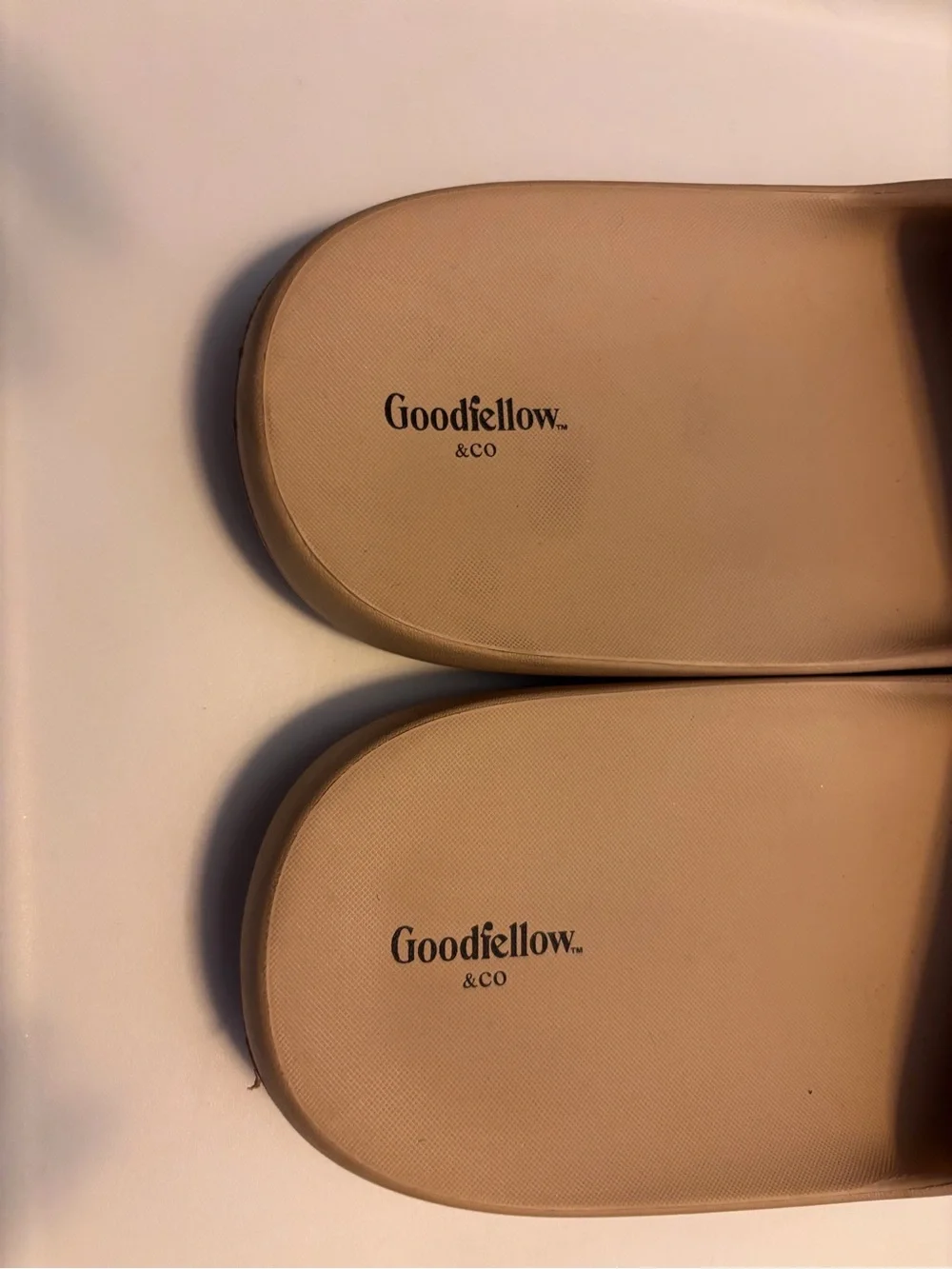 Goodfellow & Co Tan Minimalist Slide Sandals